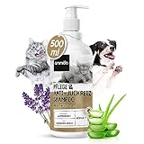 Pflege & Anti-Juckreiz Shampoo für Hunde & Katzen - Trockene Haut, Juckreiz & Geruch...