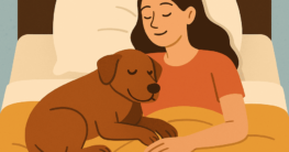 Hund im Bett